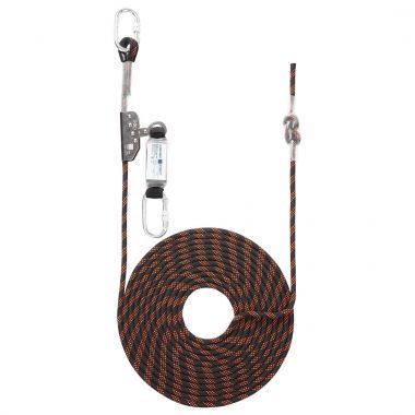 10m Rope Guided Fall Arrest - Black/Orange -