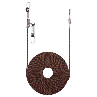 20m Rope Guided Fall Arrest - Black/Orange -