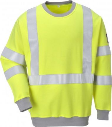 Flame Resistant Anti-Static Hi-Vis Sweatshirt