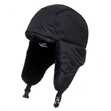 Winter Trapper Cap - Black -