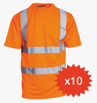 Blackrock Hi-Vis T-Shirt Bundle of 10