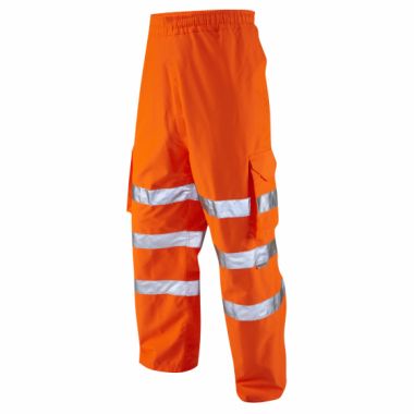 Instow ISO 20471 Class 1 Breathable Executive Cargo Overtrouser Orange L02 O