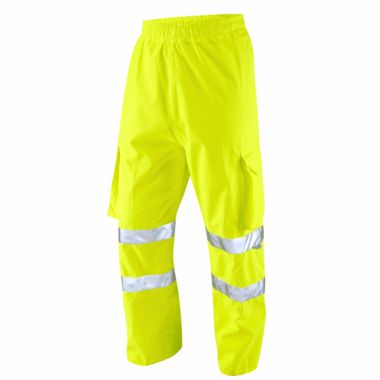 Instow ISO 20471 Class 1 Breathable Executive Cargo Overtrouser Yellow L02 Y