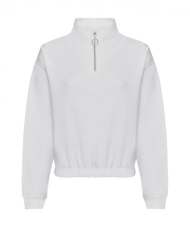 Women's cropped -zip sweat