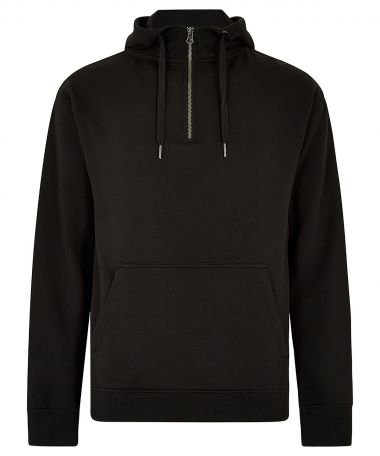 Regular fit 1/4 zip hoodie