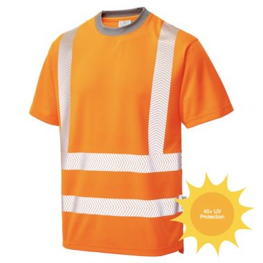 Larkstone ISO 20471 Class 2 Coolviz Plus T-Shirt Orange