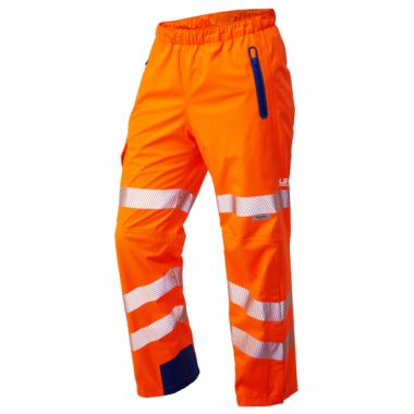 Lundy ISO 20471 Class 2 High Performance Waterproof Overtrouser Orange L20 O