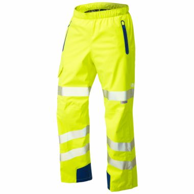 Lundy ISO 20471 Class 2 High Performance Waterproof Overtrouser Yellow L20 Y