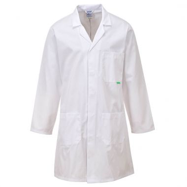 Anti-Microbial Lab Coat - White - M