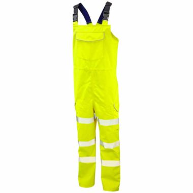 NORTHAM ISO 20471 Class 2 EcoViz 10K Breathable Bib & Brace Yellow -BB01