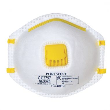 FFP1 Valved Respirator (Pk10) - White -