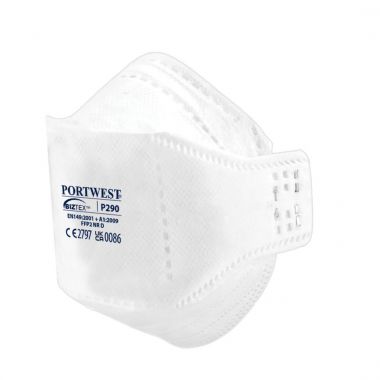 EAGLE FFP2 Dolomite Fold Flat Respirator (Pk20) - White -