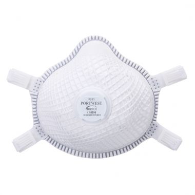 Portwest ERGONET FFP3 Valved Dolomite Respirator White (Pack 5)