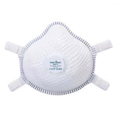 ERGONET FFP3 Valved Dolomite Respirator (Pk5) - White -