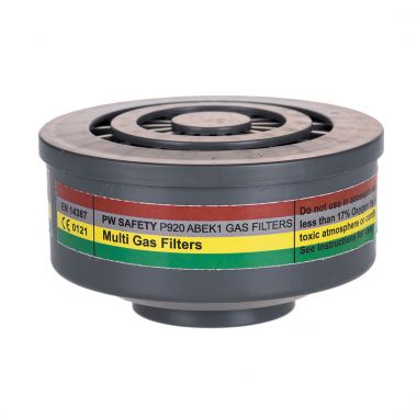 ABEK1 Gas Filter Special Thread Connection (Pk4) - Grey -