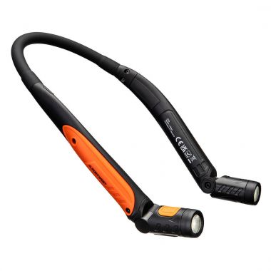 USB Rechargeable LED Neck Light - Black/Orange -