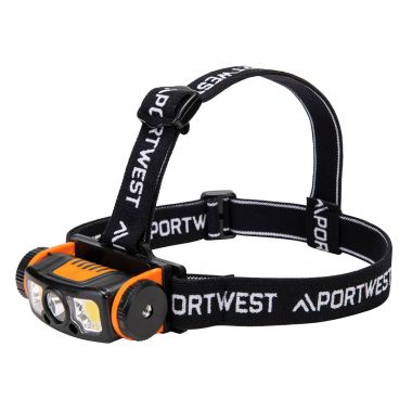 LED motion sensor USB head light - Black/Orange -