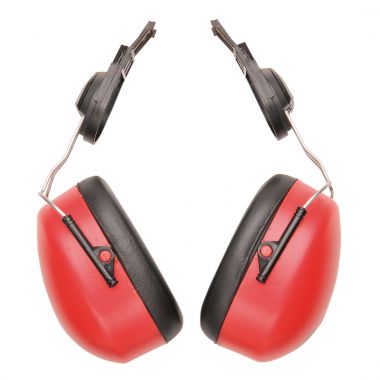 Endurance Clip-On Ear Defenders - Red -
