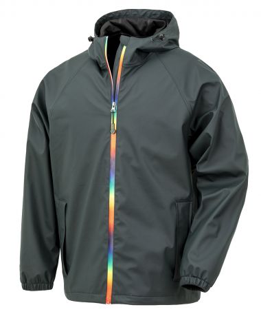 Prism PU waterproof jacket with recycled backing
