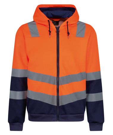 Pro hi-vis full zip hoodie