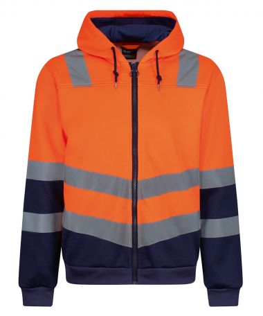 Pro hi-vis full zip hoodie