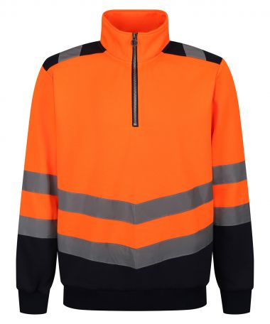 Pro hi-vis -zip sweatshirt