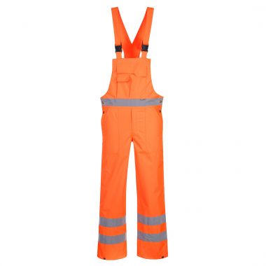 Hi-Vis Breathable Rain Bib and Brace