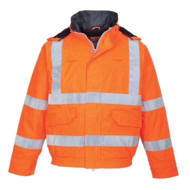 Bizflame Rain Hi-Vis Antistatic FR Bomber Jacket