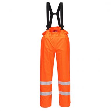 Bizflame Rain Unlined  Hi-Vis Antistatic FR Trousers