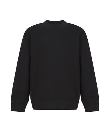 Kids sustainable fashion curved hem sweatshirt