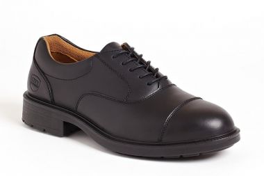 Black Oxford Executive Shoe Sterling Steel 