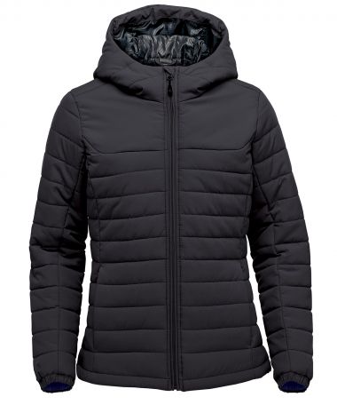 Womens Nautilus quilted hooded jacket