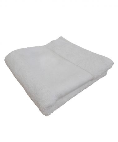 Organic bath towel with printable border