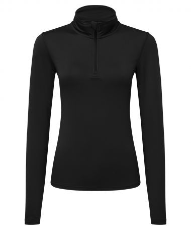 Womens TriDri recycled long sleeve brushed back  zip top