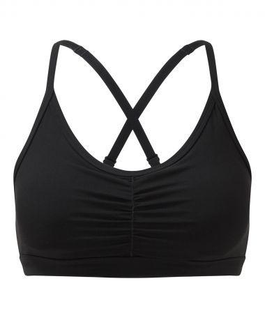 Women's TriDri ruched sports bra (medium impact)