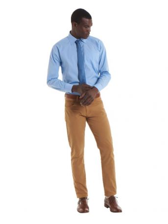 Men's Tailored Long Sleeve Poplin Shirt