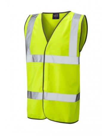 Leo Tarka Yellow Waistcoat Class 2 Waistcoat  ISO 20471 W01 Y