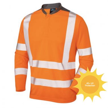 Hi Viz  Long Sleeved T Shirt COOLMAX  ISO 20471 Class 3 Watermouth Orange Railway  or Yellow T13