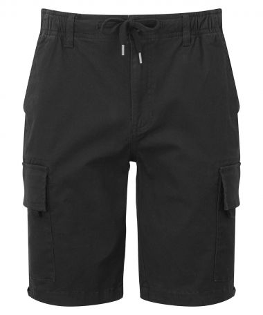 Mens drawstring cargo utility shorts