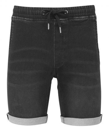 Mens denim drawstring shorts