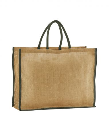 Natural starched jute market shopper