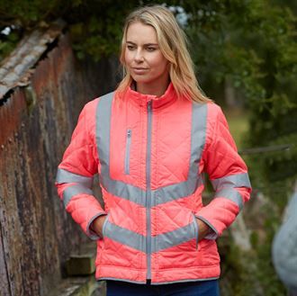 Fleece lined high vis jacket outlet