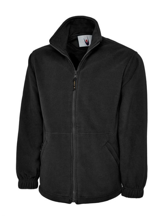 Uneek Men's Classic Full Zip Hooded Sweatshirt – 300 GSM Heavyweight Fleece, CHR Color, 3XL