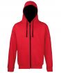 Fire Red / Jet Black Colour Sample