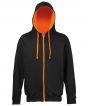 Jet Black/ Orange Crush Colour Sample