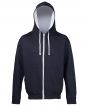 New French Navy/ Heather Grey Colour Sample