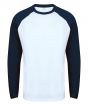 White/ Oxford Navy Colour Sample