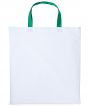 White/Kelly Green Colour Sample