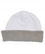 White/Heather Grey Melange Colour Sample