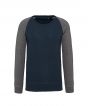 French Navy Heather/Grey Heather Colour Sample